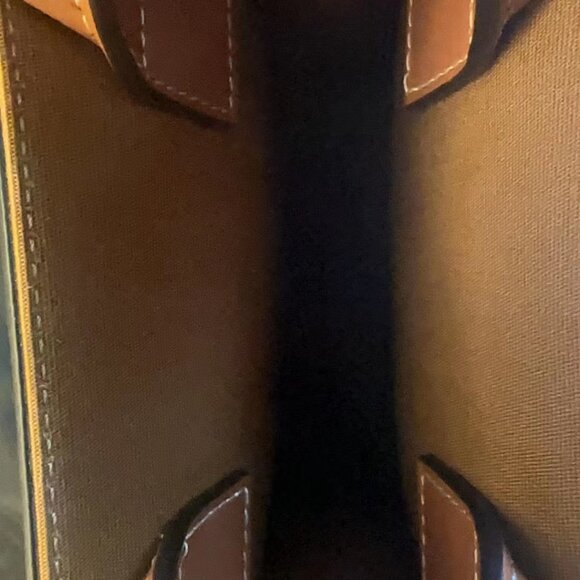 MINI VERTICAL CABAS IN TRIOMPHE CANVAS AND CALFSKIN WITH CELINE PRINT TAN - Picture 4 of 5